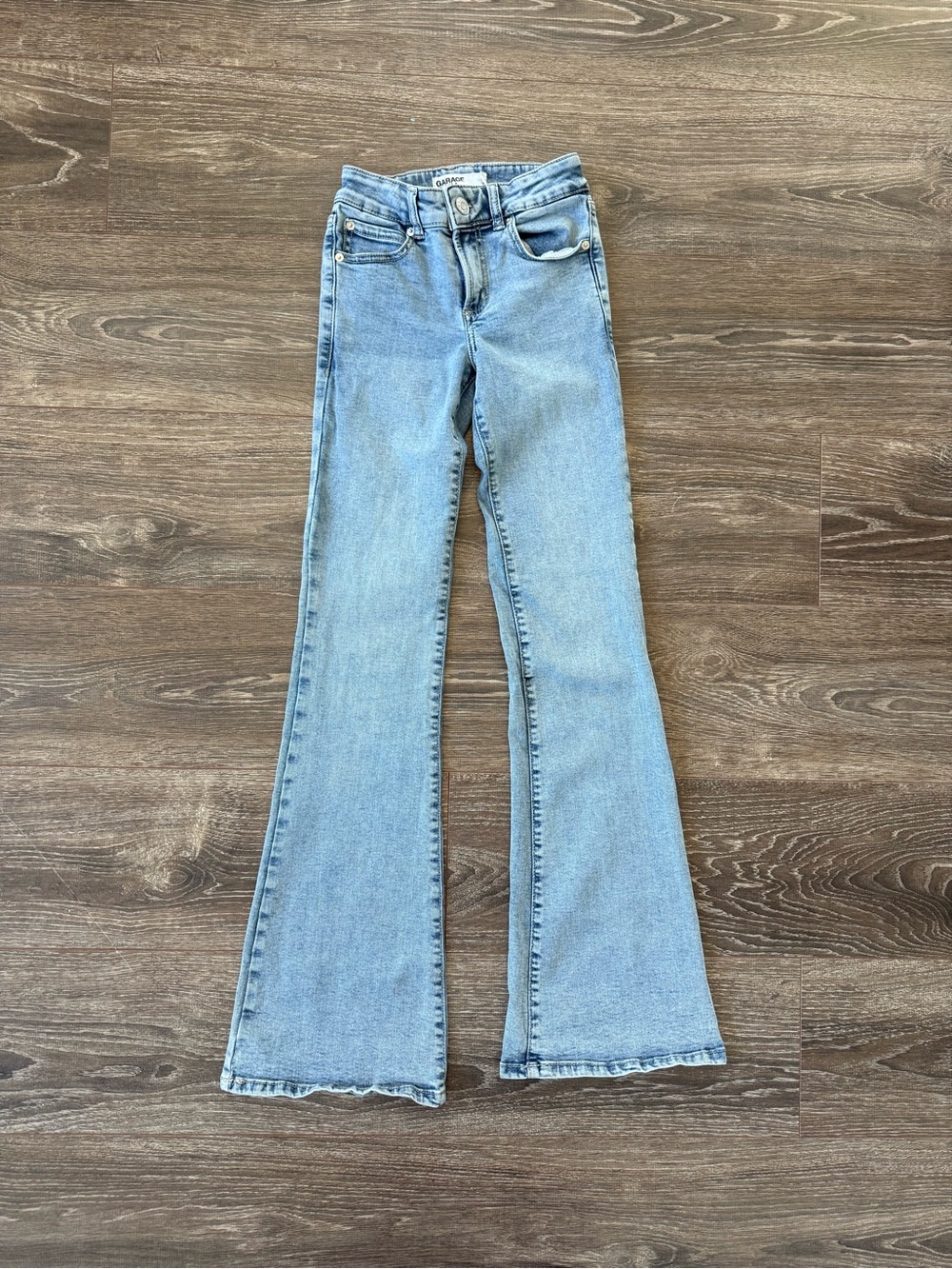 Garage Low Rise Flare Jeans Blue Waist 23